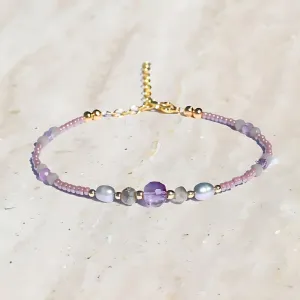 Amethyst and Pearl Bracelet