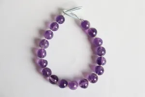 Amethyst Balls 7mm Center Drill, Amethyst Beads, Amethyst Gemstone,  Amethyst smooth beads, Amethyst 7mm Beads, Amethyst Bracelet,