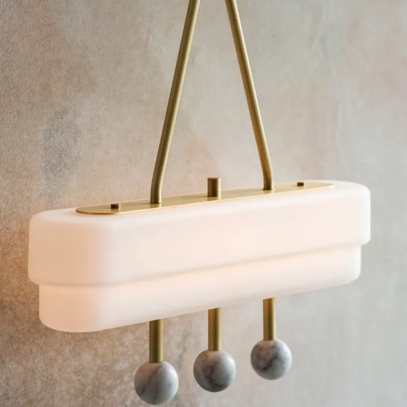 Art Series | Etched Opal Glass Wall Light