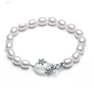 Beauty Flower Natural Freshwater Pearl Bracelet