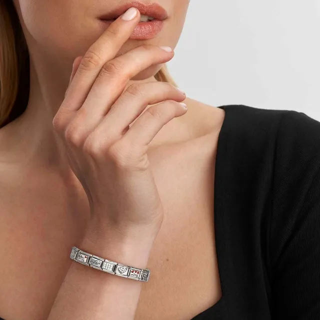 Composable Classic Mother Of Pearl Heart Link - Silver - 330509/17