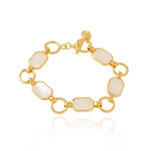 CRISTINA SABATINI Icon Organic White MOP Bracelet