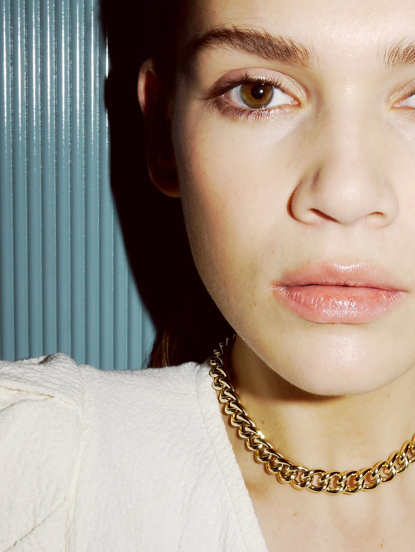 Curb Gold Choker - 10mm - Gelbgold