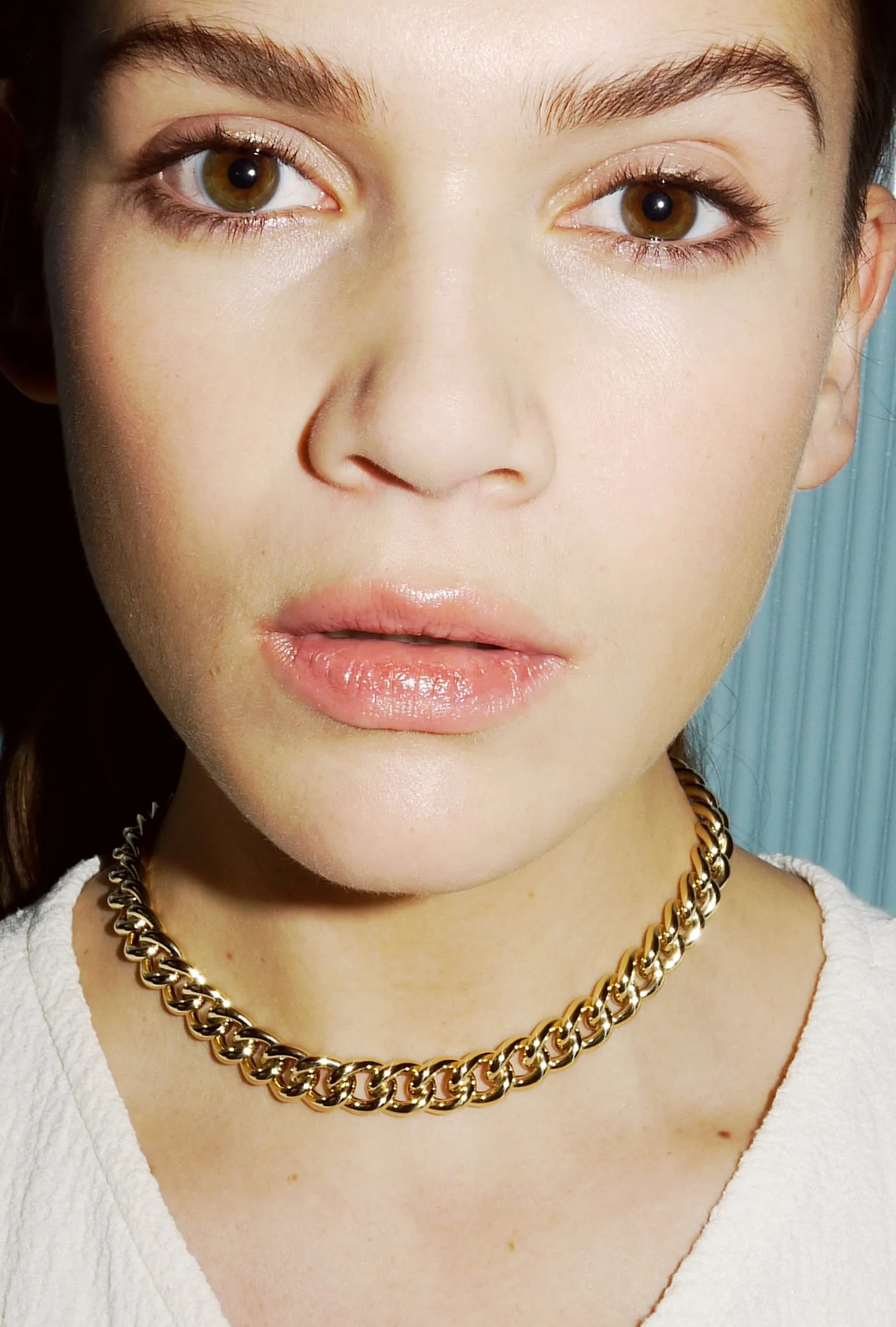 Curb Gold Choker - 10mm - Gelbgold