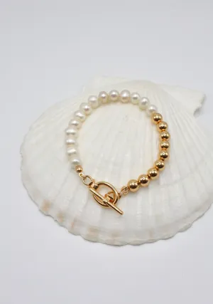 Golden Glow Pearl Bracelet