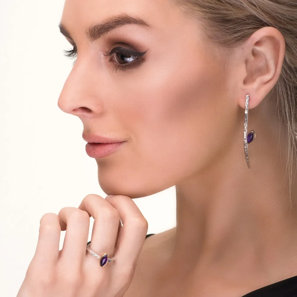 Marquise Amethyst Treasure Ring