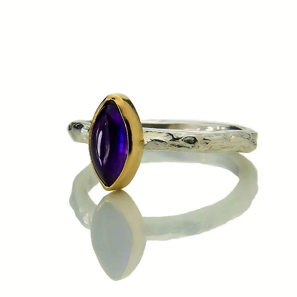 Marquise Amethyst Treasure Ring