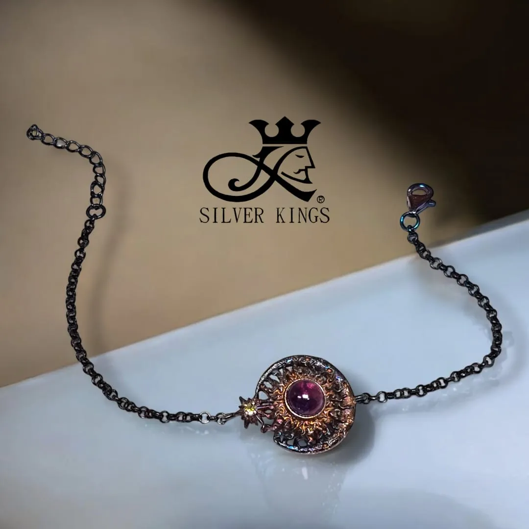 Moon. Solar. Star Bracelet (Amethyst)