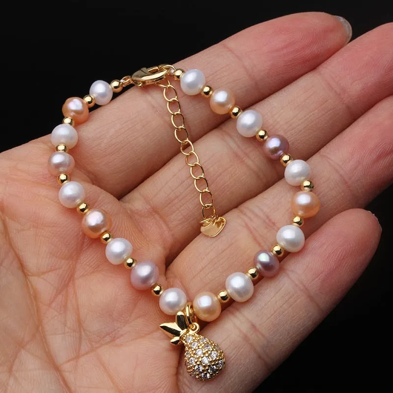 Multi Color Natural Freshwater Pearl Bracelets