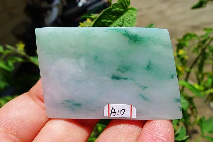 Natural Jade Rough Jadeite Raw (29g,5.5X3.6X0.45cm)