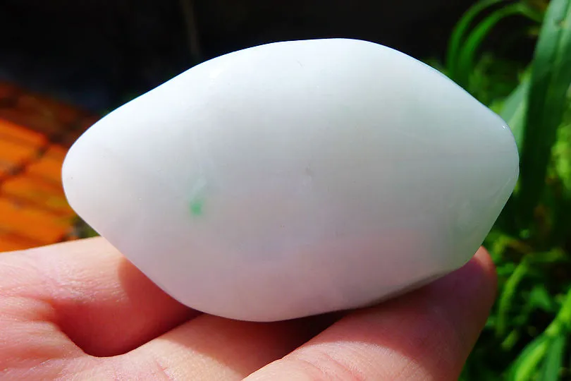 Natural Jade Rough Jadeite Raw (96g,5.2X4.1X2.8cm)