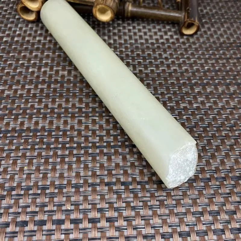 Natural Kunlun Jade Rough Nephrite Raw (200g,14.4X2.4cm)