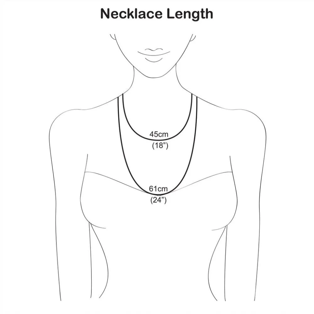 Oval Chain Choker with T-Bar Clasp - Silver