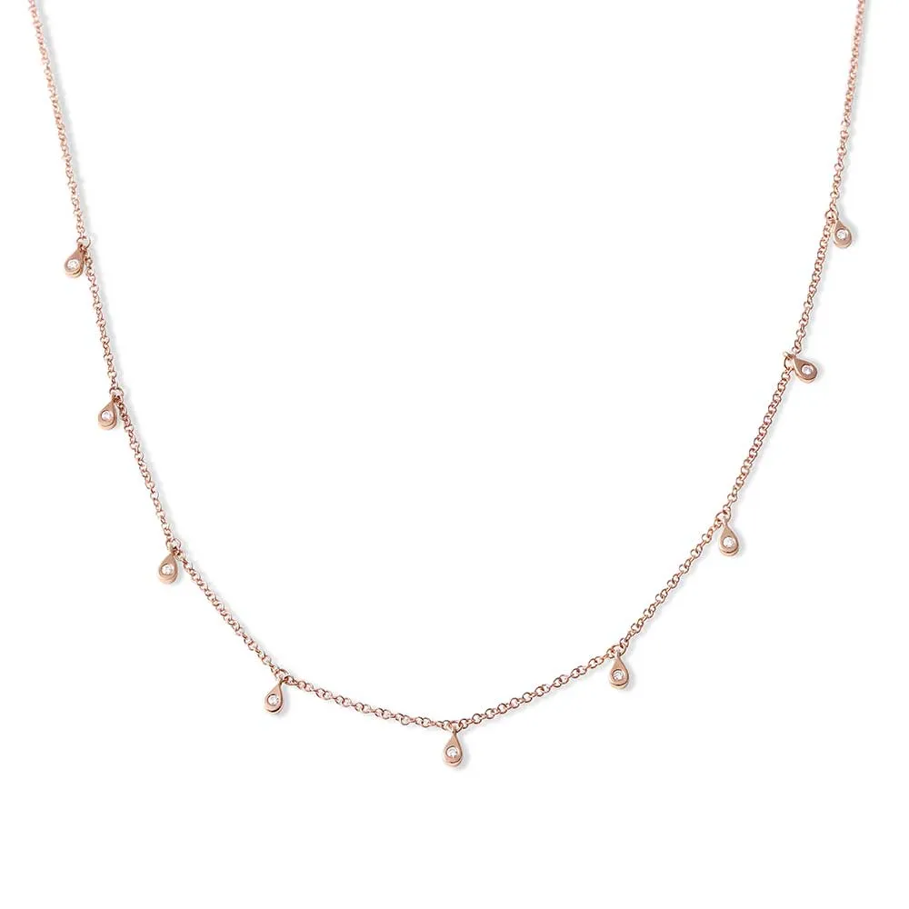 PEAR DIAMOND DROP CHOKER