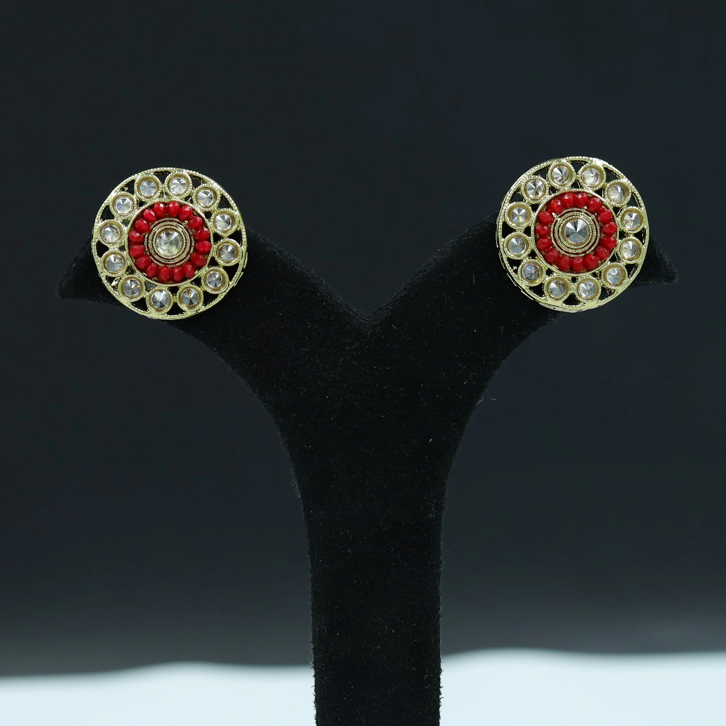 Red Antique Necklace Set 18193-5375