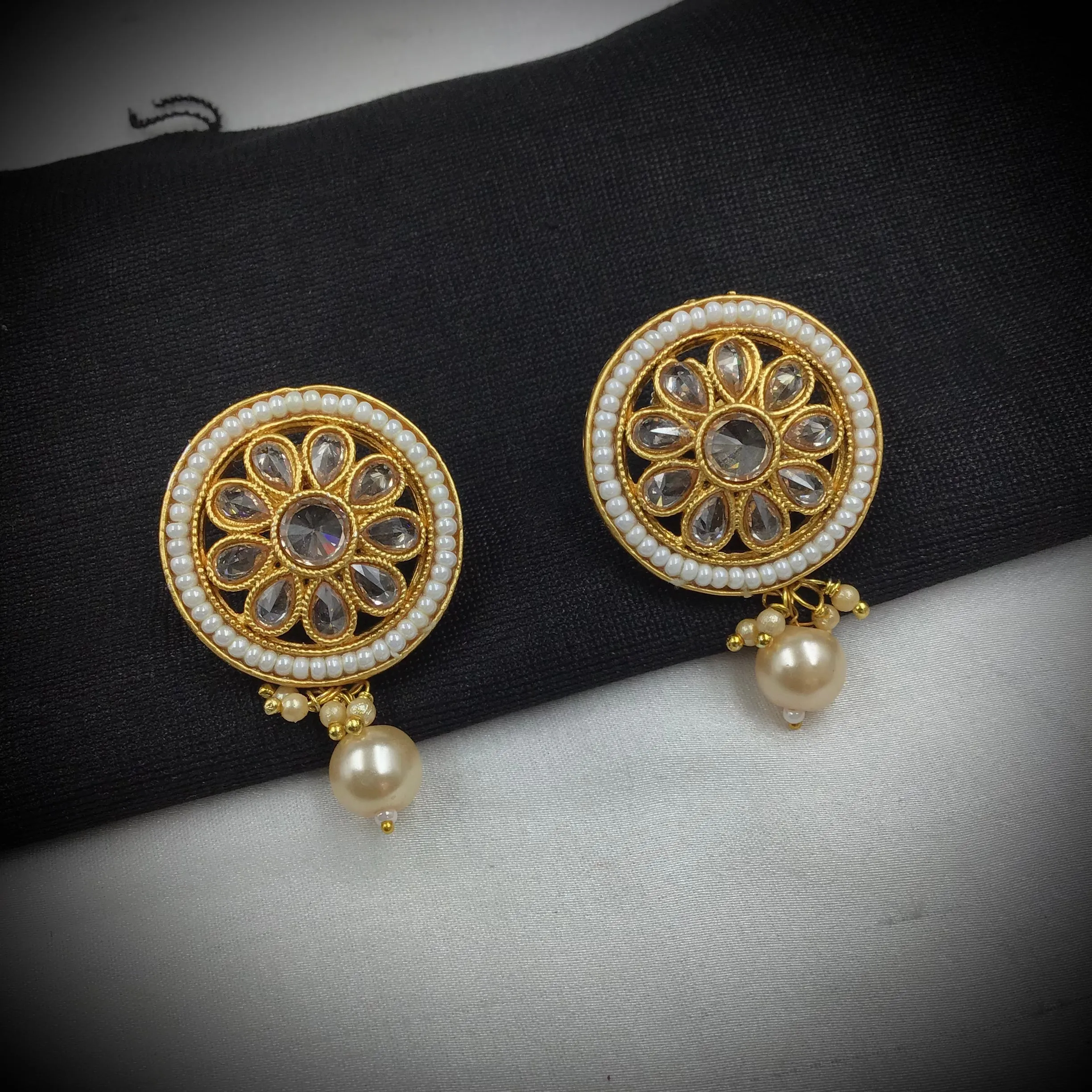 Red Gold Look Necklace Set    13292-0236