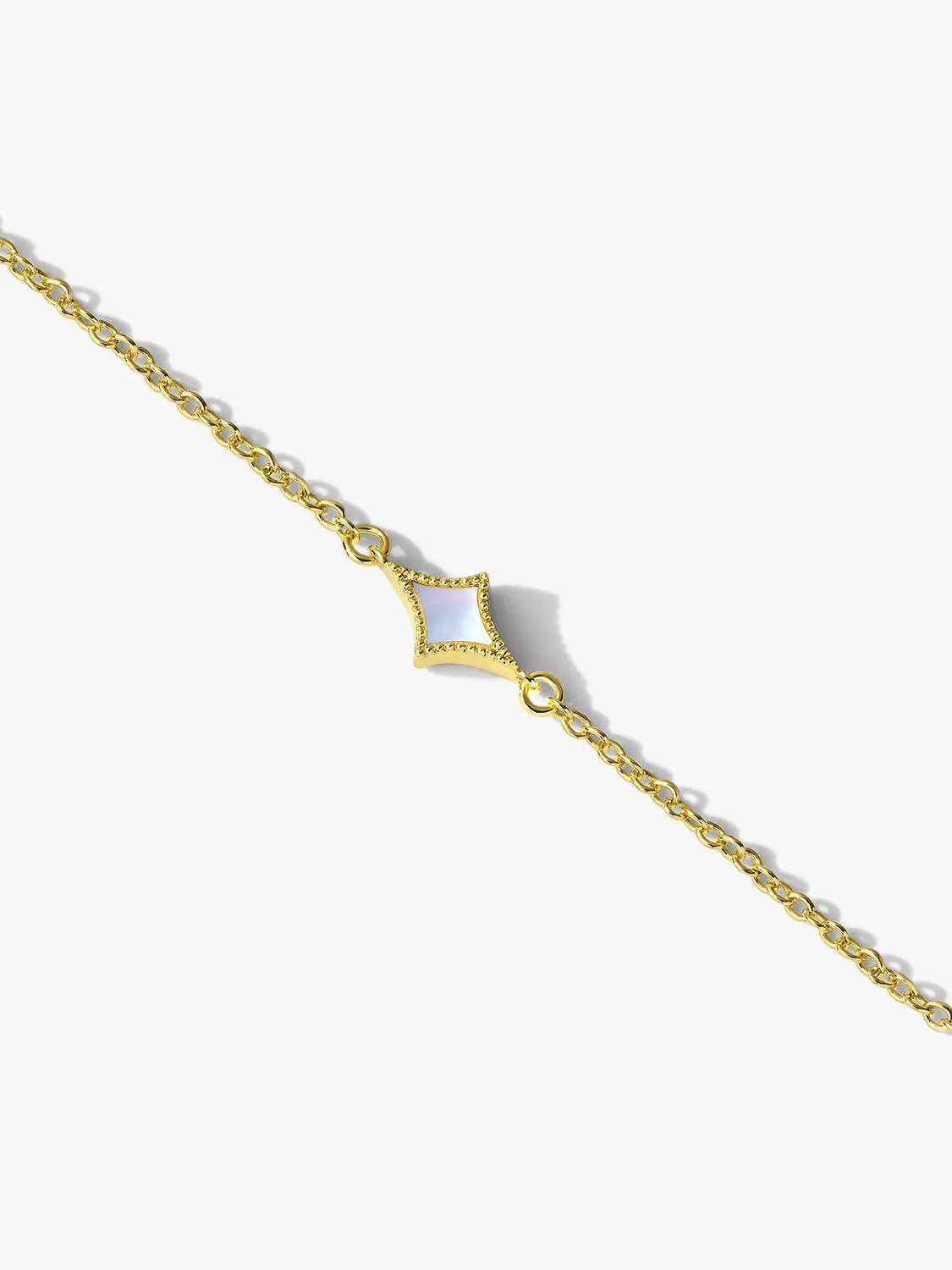 Rhombus Mother Of Pearl Bracelet