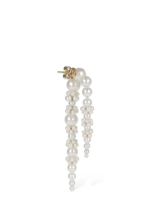 Sophie Bille Brahe   Grand Palais de Nuit pearl mono earring 