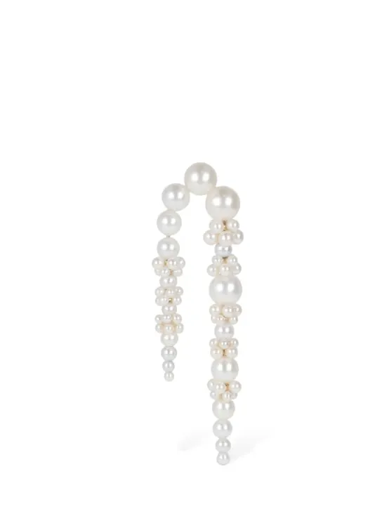 Sophie Bille Brahe   Grand Palais de Nuit pearl mono earring 