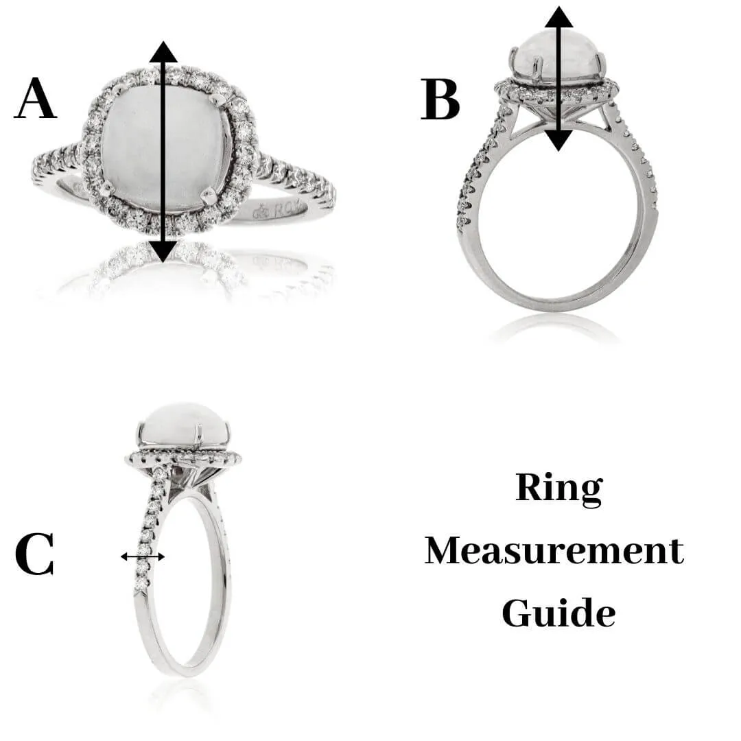 Step Cut Mixed Gemstone Wide Rainbow & Diamond Accented Ring