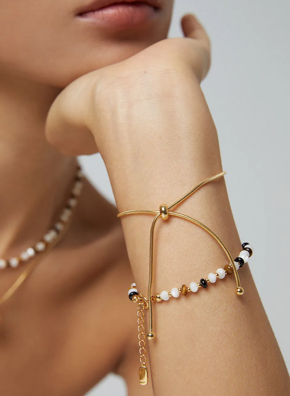 Tiger's Gaze Pearl Bracelet