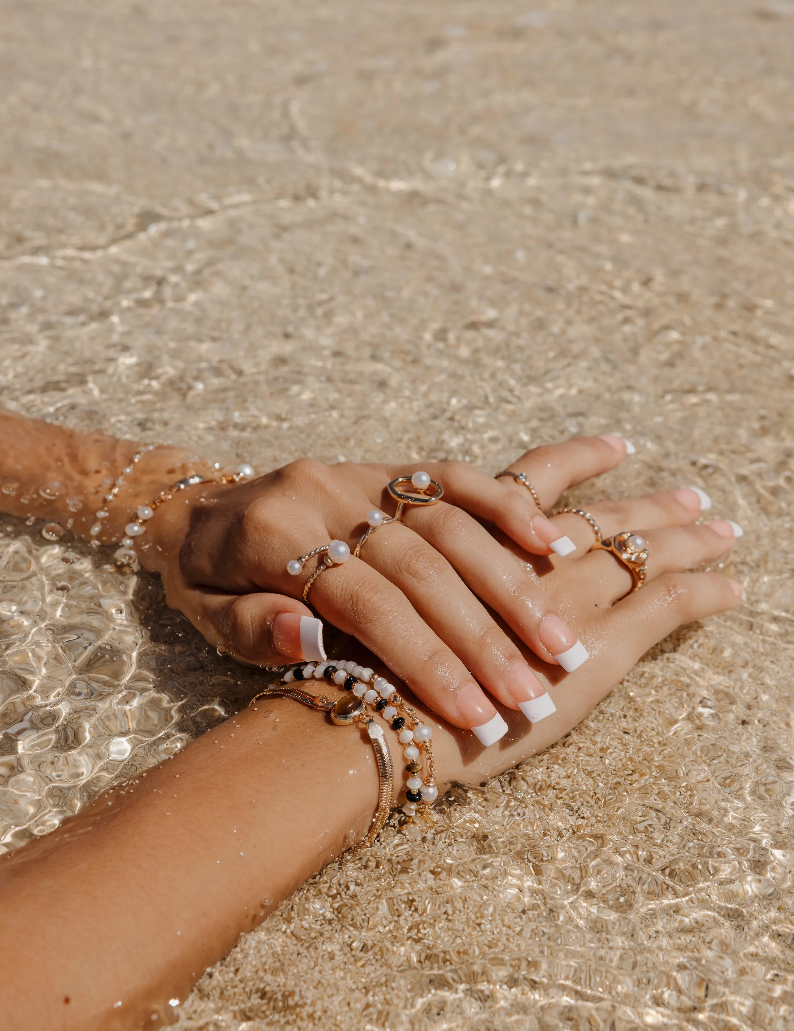 Tiger's Gaze Pearl Bracelet
