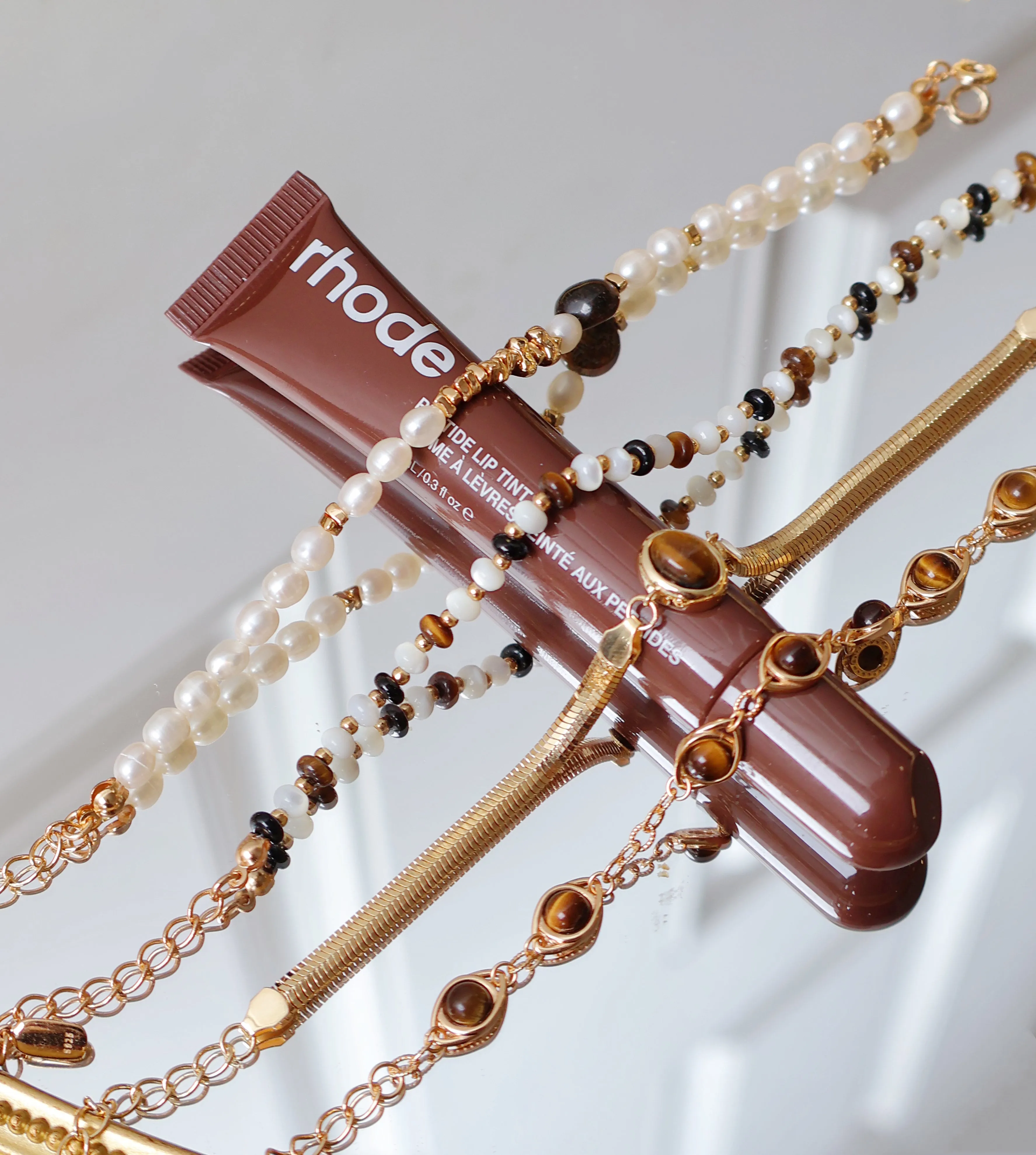 Tiger's Gaze Pearl Bracelet