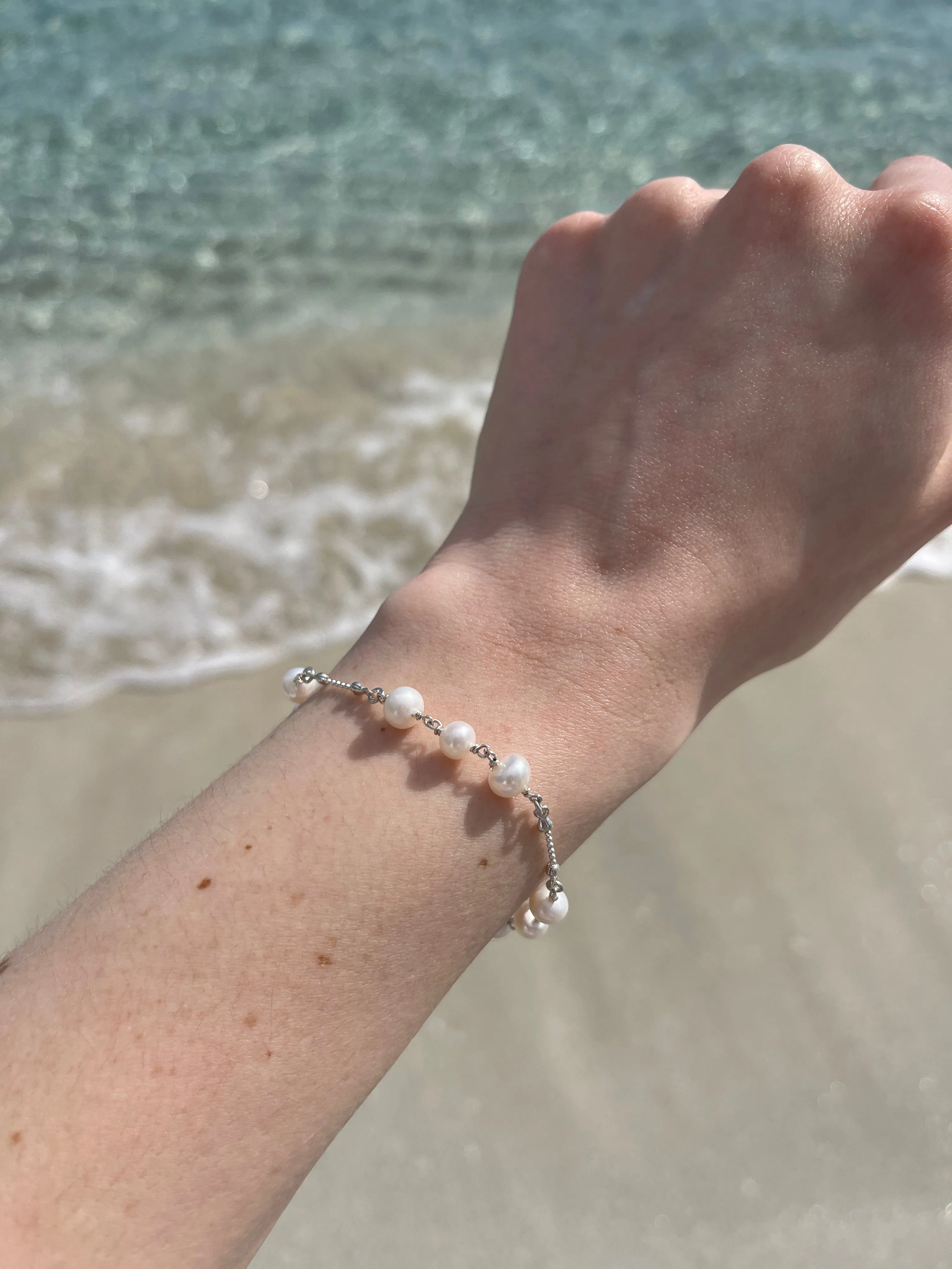Trinity Pearl Bracelet